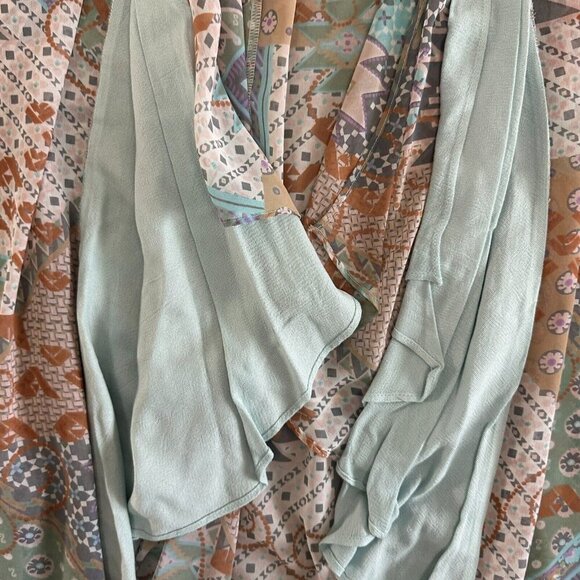 Vintage Spencer Alexis Open Front Kimono Topper Whimsical Fairy Pastels - Picture 13 of 16